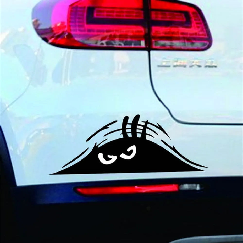 Self-adhesive body stickers showing four face designs including smiley and angry expressions in 19cm by 7cm size