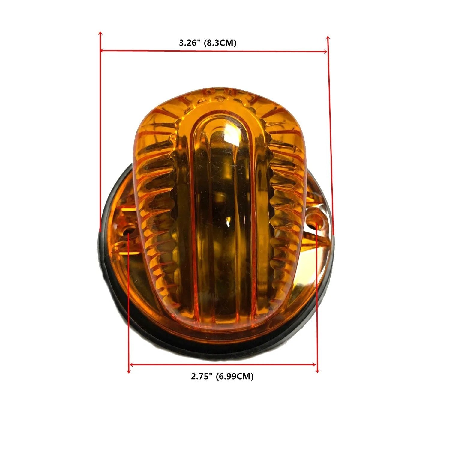 Five-pack of 12V LED roof cab marker lights with yellow, clear, and smoked black polycarbonate lenses.