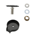 Black high pressure stainless steel glass washer with ABS base and copper hose