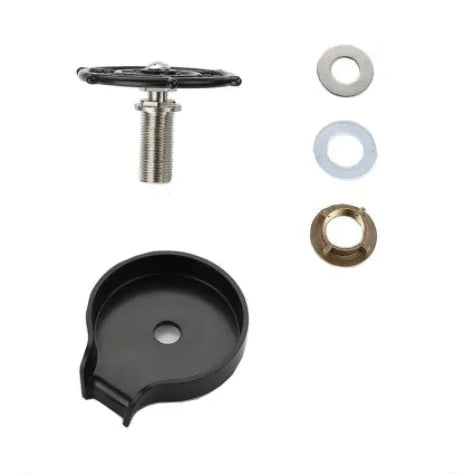 Black high pressure stainless steel glass washer with ABS base and copper hose