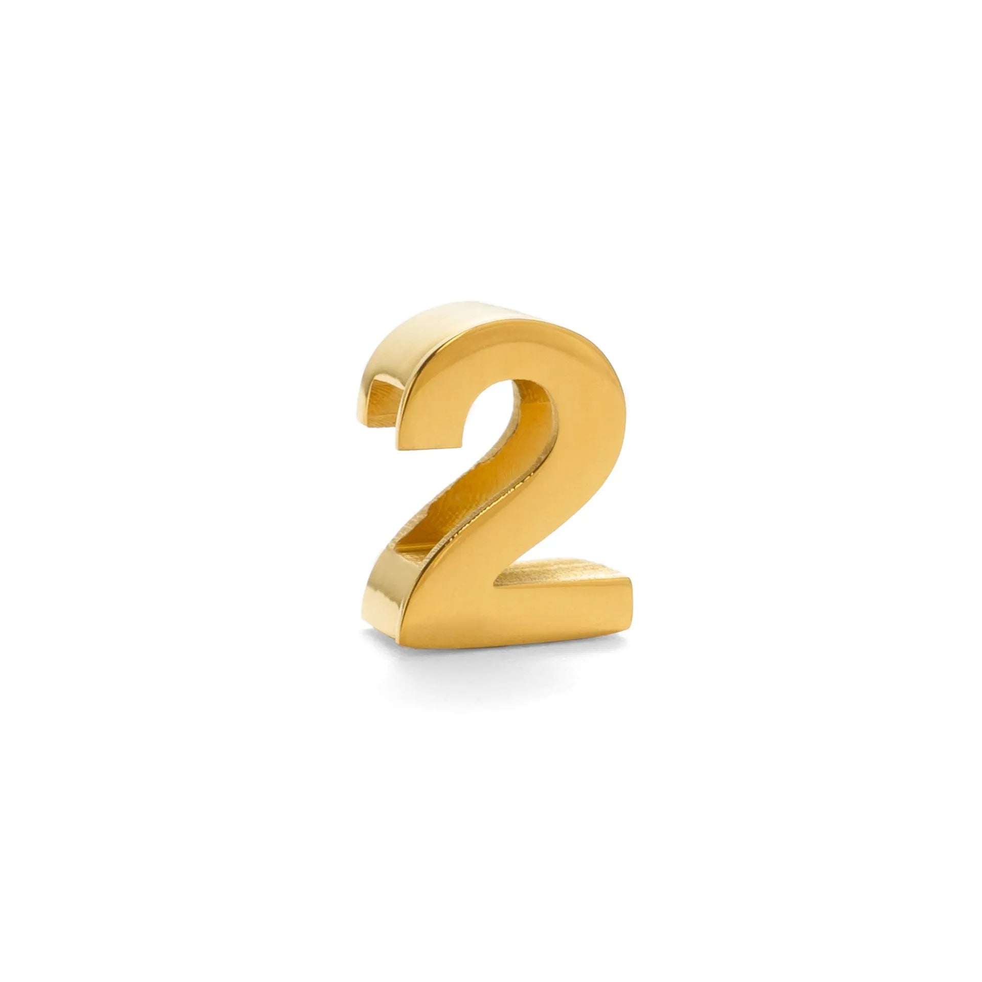 Titanium steel number and letter necklace with gold electroplated finish on grinding chain design