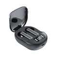 Wireless Bluetooth headphones with charging case in black or white colour
