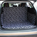 Dog car mat in paw print pattern made from waterproof Oxford cloth for car seat protection