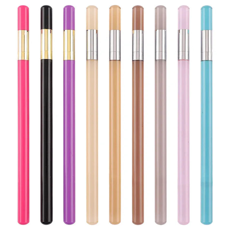 Transparent acrylic mechanical pencil with alloy tip and plastic shell
