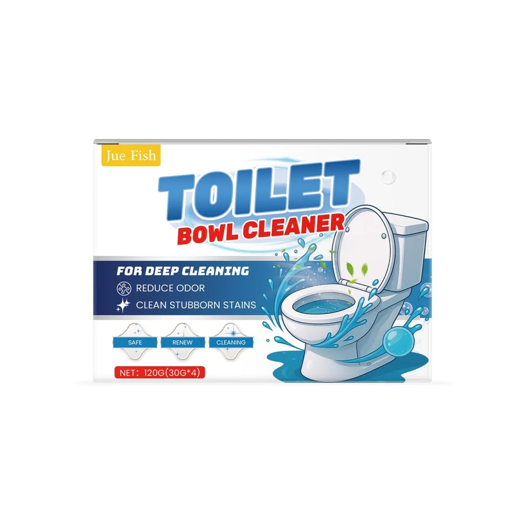 Toilet cleaning powder pack with four individual 30g sachets for bathroom maintenance