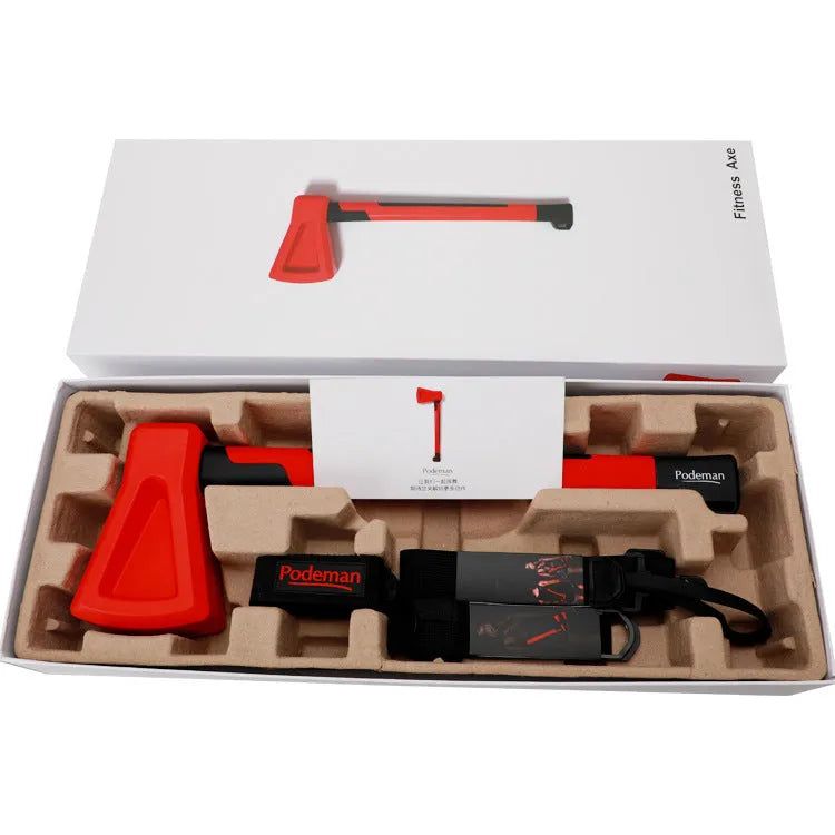 Red plastic axe muscle trainer fitness equipment for home strength training