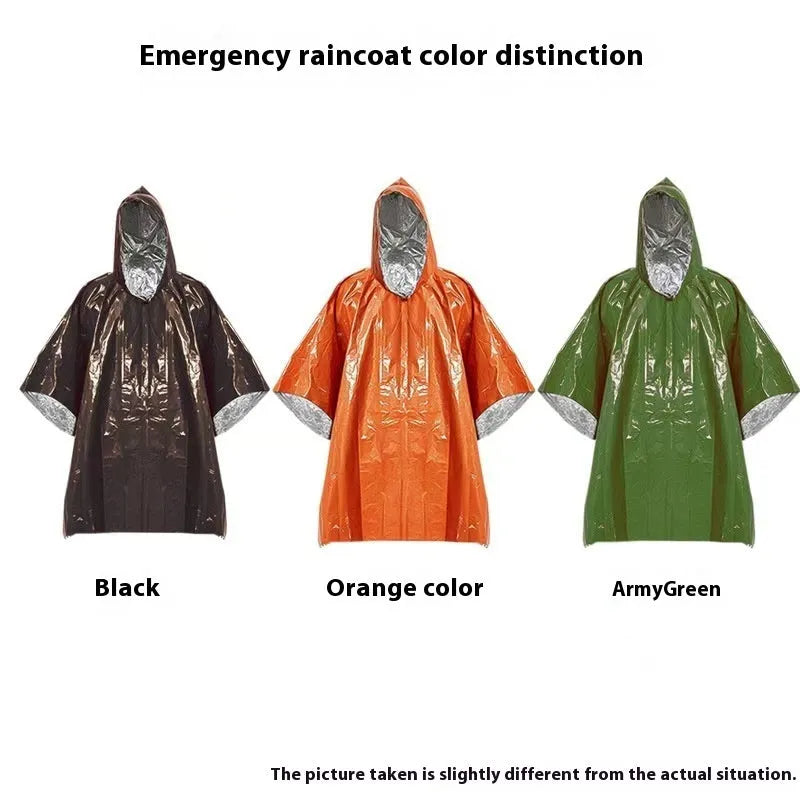 Marathon Wild cross-country raincoat in orange or army green measuring 100 x 130 cm