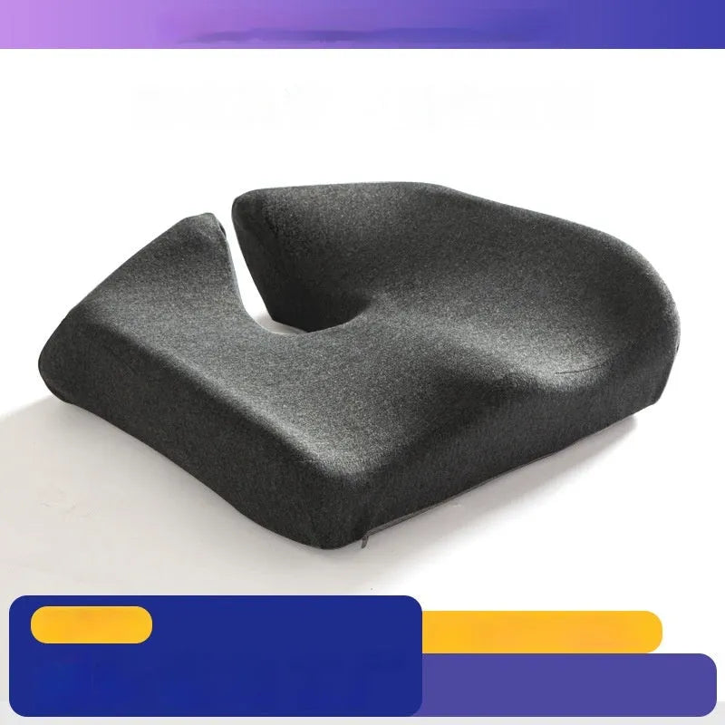 Memory foam office chair cushion in grey showing 36x40x11cm dimensions
