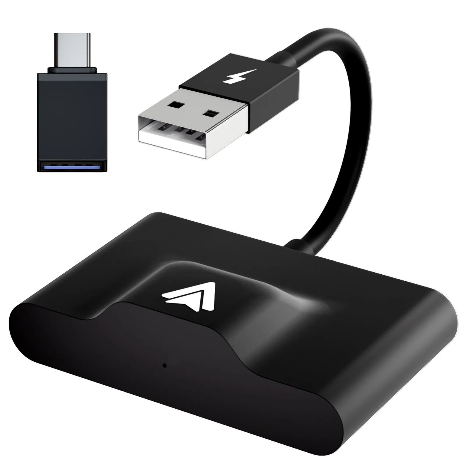 Wireless Android Auto car adaptor in black or white colour options