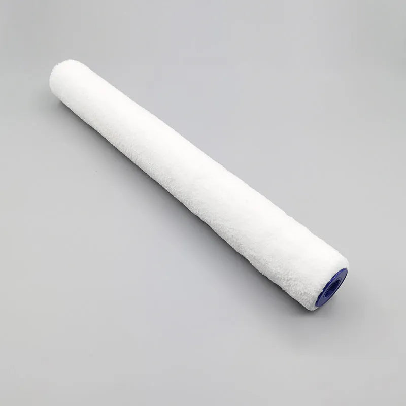 18-inch paint roller with extension handle and three brush heads in different hair lengths for wall painting
