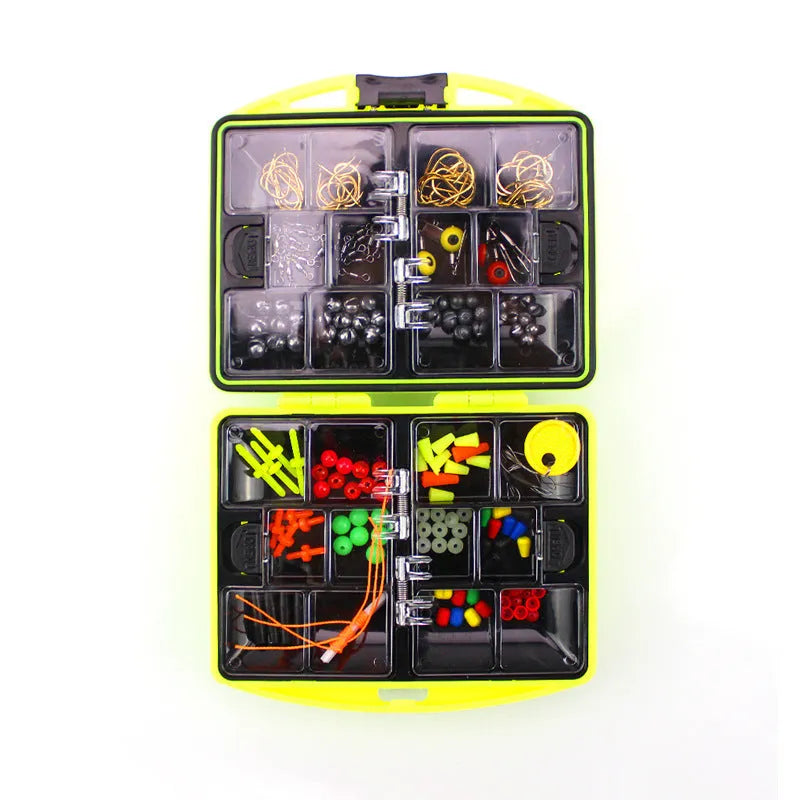 Rock fishing accessories combination suit with 184 pieces for sea fishing