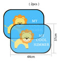 Electrostatic adsorption car side window sunshade with animal design