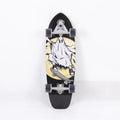 White wooden street scooter with 31-inch maple deck and wheels