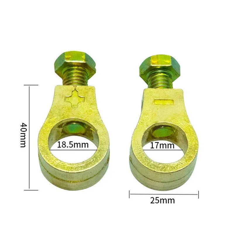 Pure copper car battery terminal clamp with secure connection design