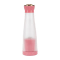 Portable electric juicer blender 400ml USB rechargeable white with cup and lid