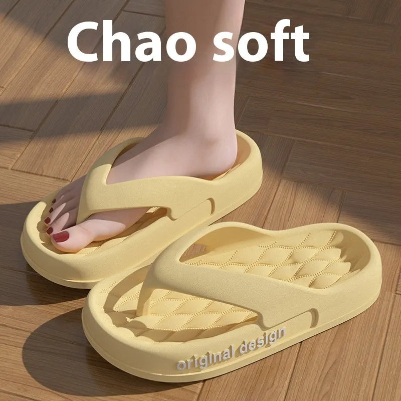 Men's EVA flip flops slippers in various colours showing open-toe beach shoe design
