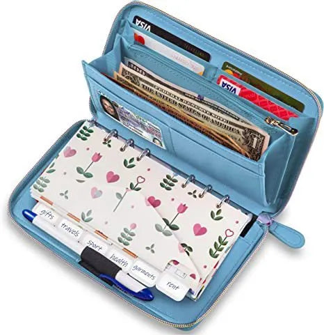 Anti-theft RFID blocking card holder wallet in PU leather with multiple colour options