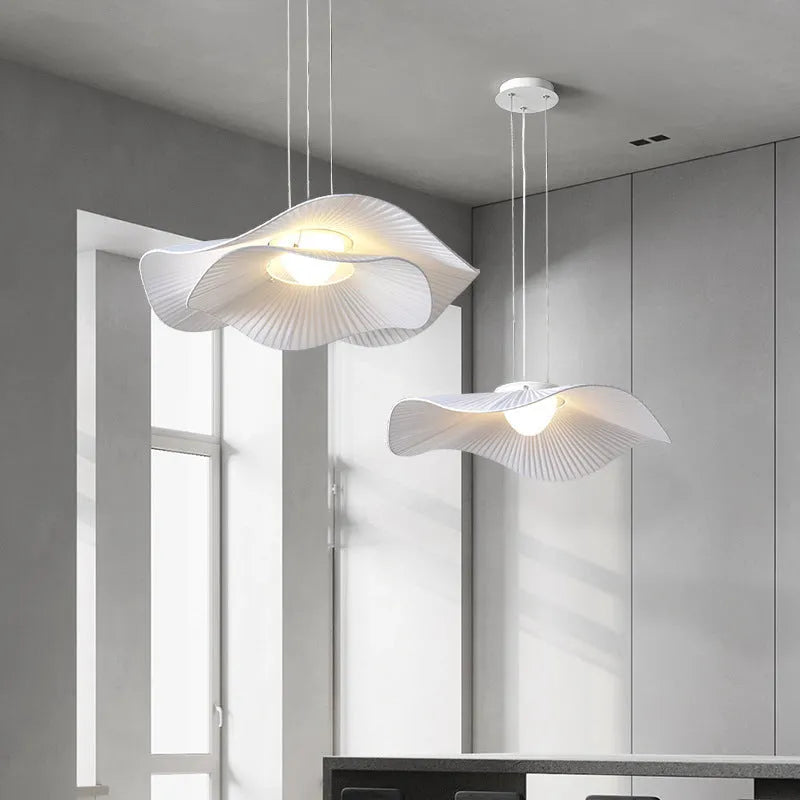 Nordic creative lotus leaf LED ceiling lamp chandelier for living room and bedroom home lighting