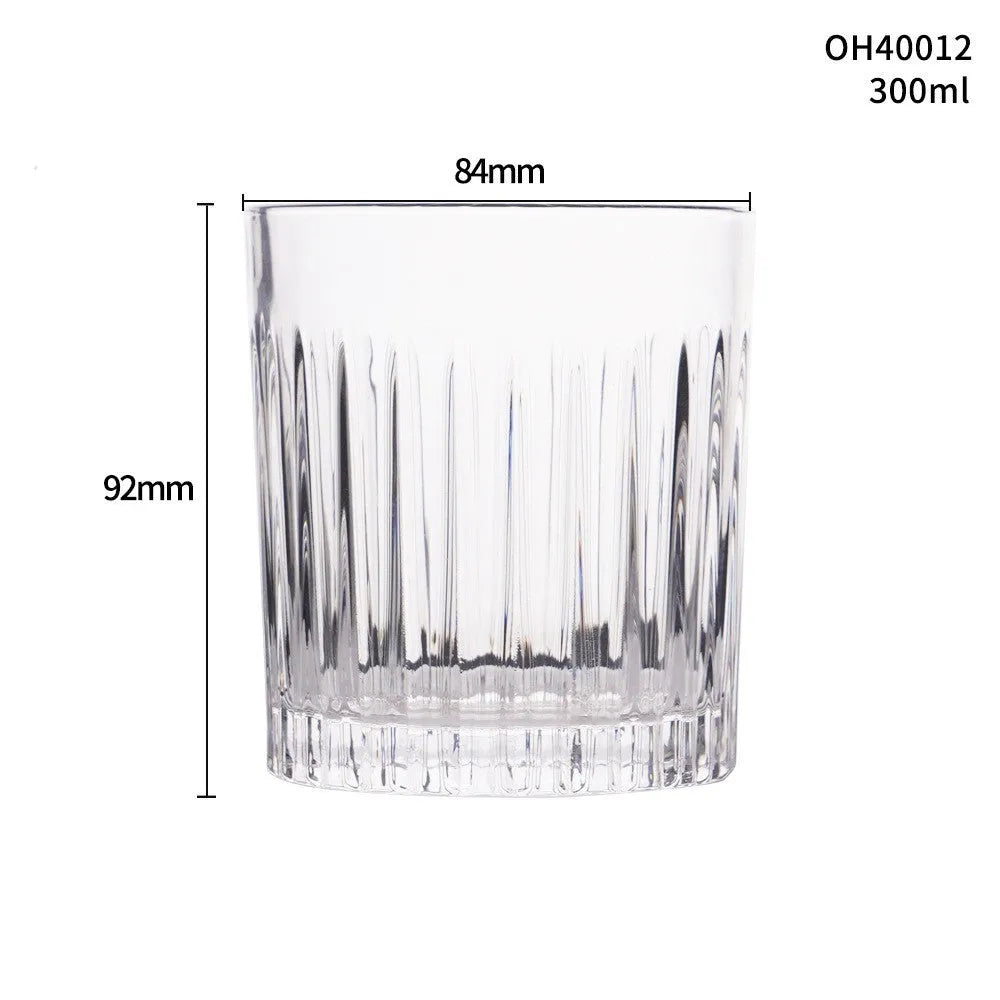 Thick bottom whiskey shot glass with 301-400ml capacity in multiple colour options