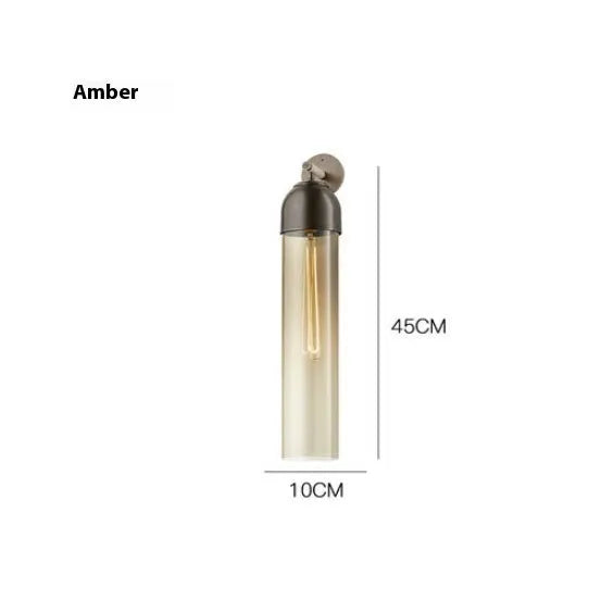 Nordic postmodern glass wall lamp with modern minimalist design for living room