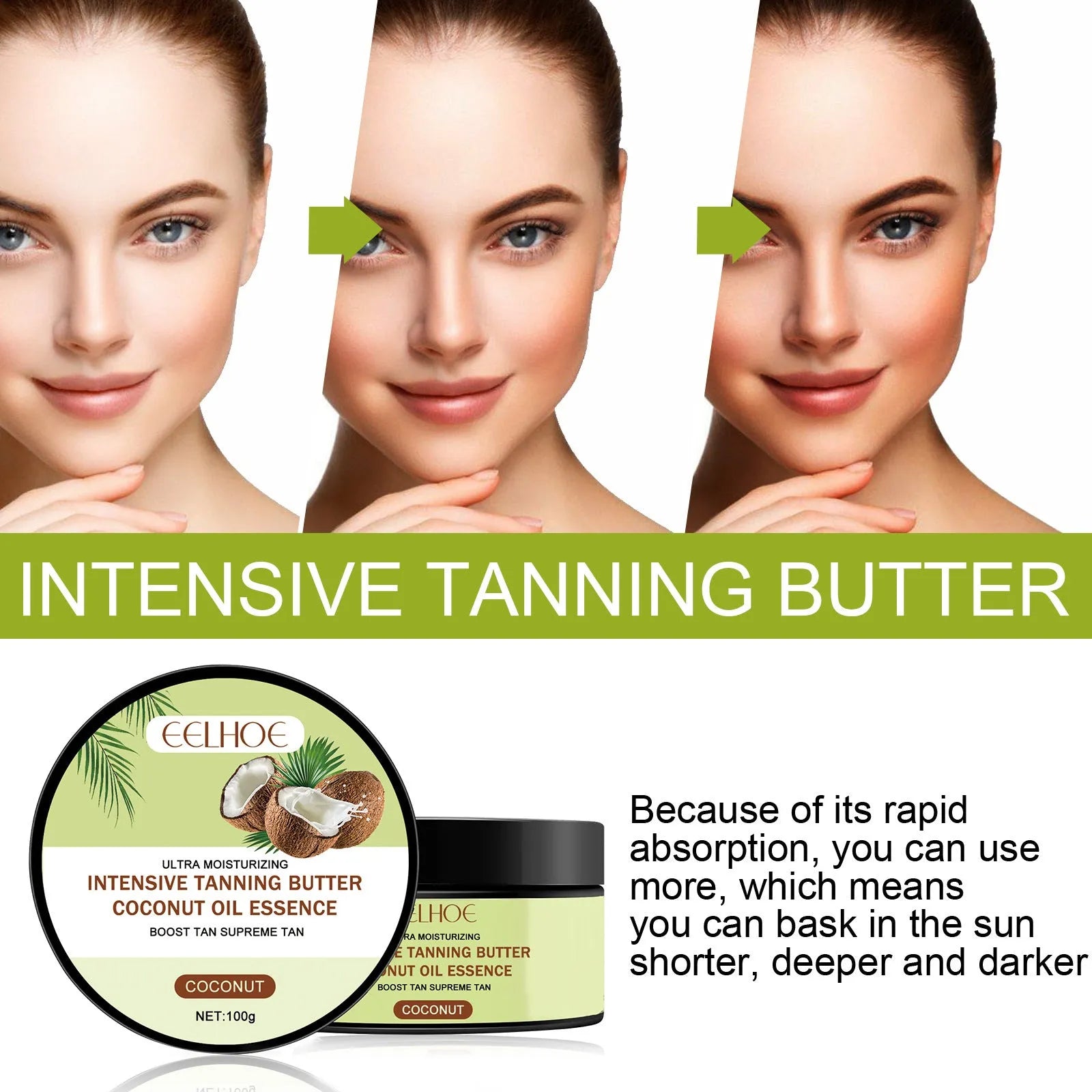Help Black Frost 100g blackening cream jar with coconut oil and natural oils