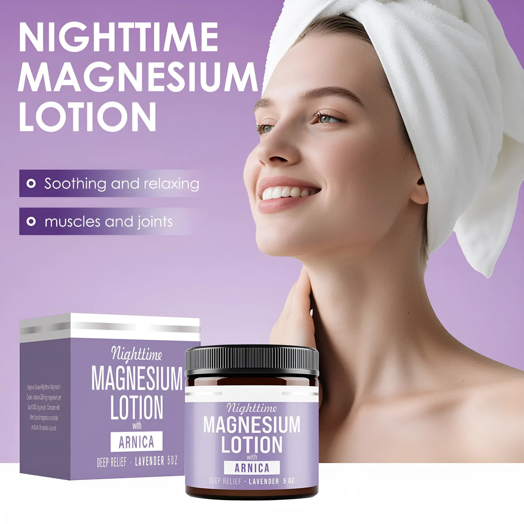150ml magnesium body butter cream jar measuring 7.1cm by 7.1cm by 6.0cm