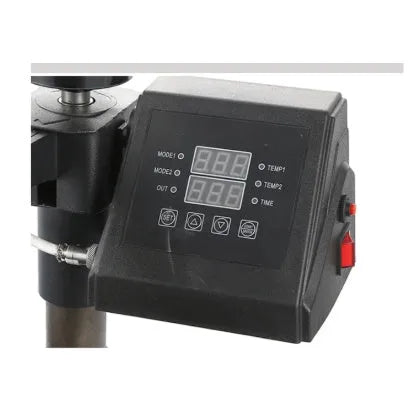Black thermal transfer printing machine for T-shirts and slate fabric plates with 1250W motor