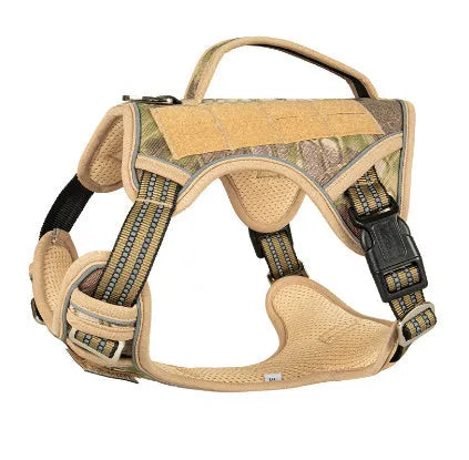 Oxford cloth tactical chest strap harness for working dogs in search and rescue operations