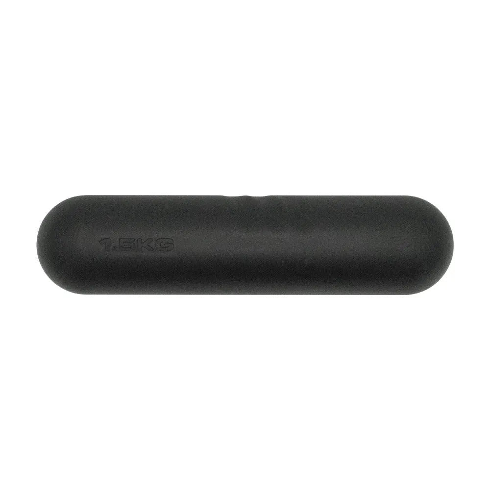 Silicone edging hand-drawn dumbbell stick in selection of colours with cast iron construction