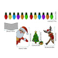 Christmas elk reflective magnetic car decoration sticker in RFM025 colour with 6-thread cartoon design