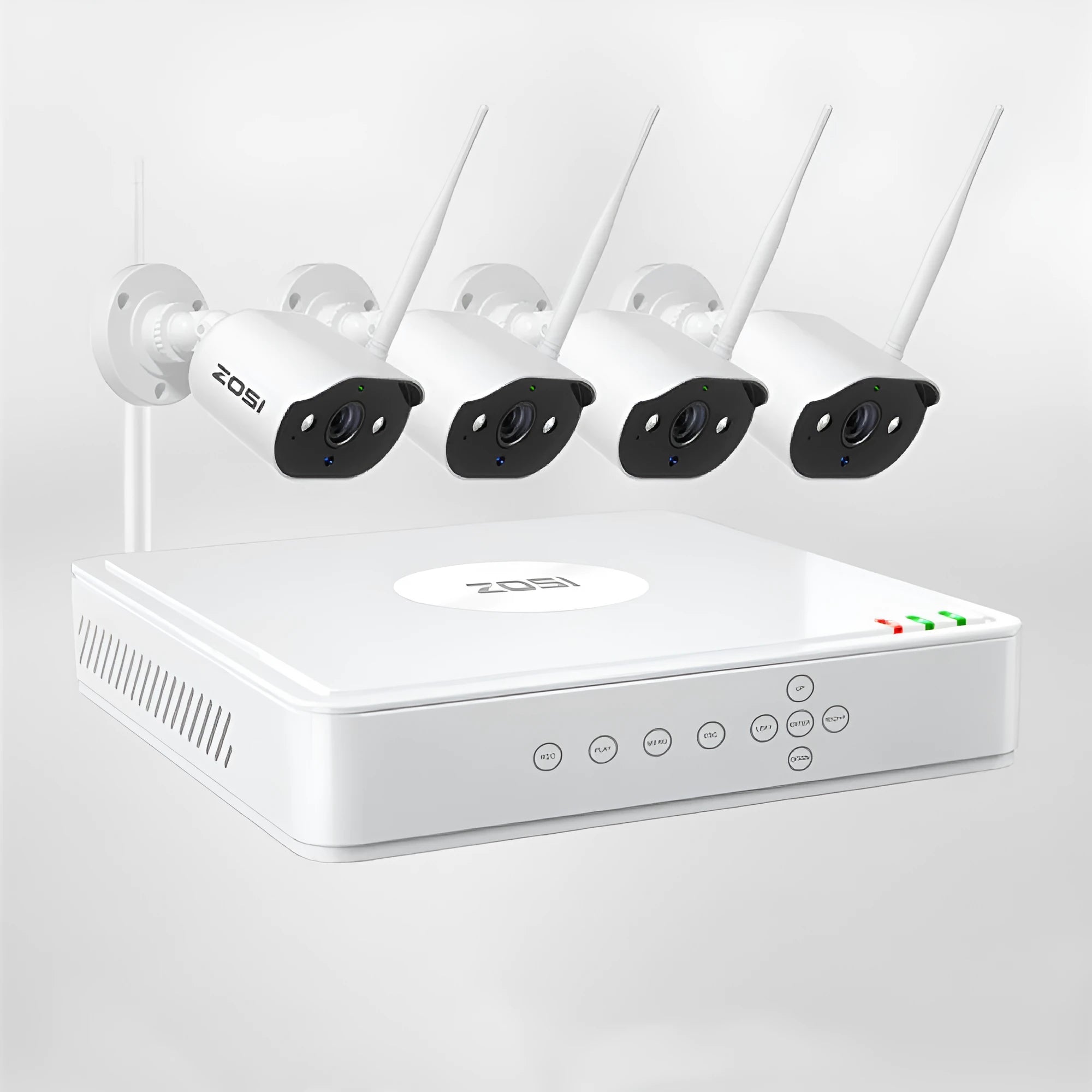 ZOSI 5MP POE security camera system with NVR and outdoor monitoring cameras