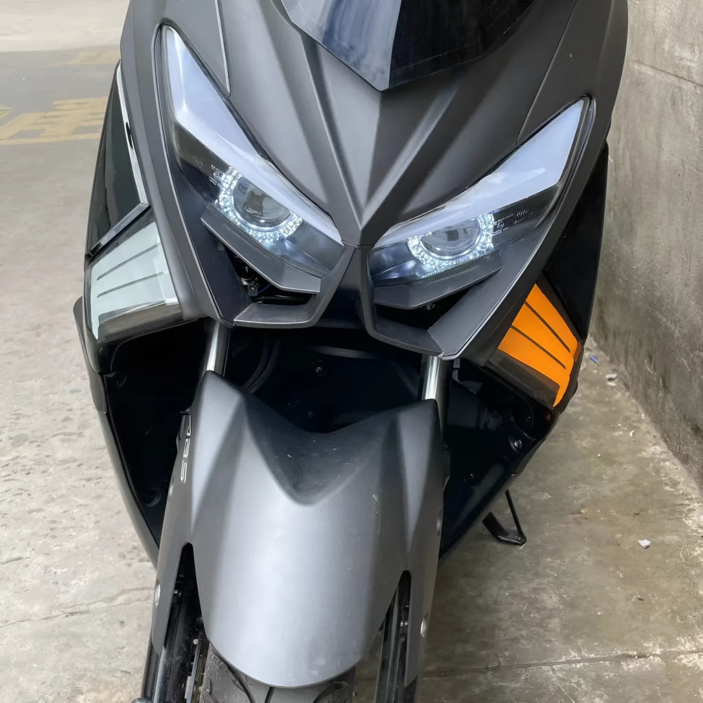 Yellow LED cornering lamp pair for Tianying TS150 motorcycle retrofit