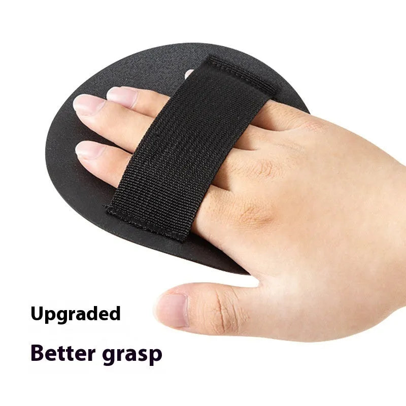 Women's bath gadget with finger style design in rubber material with included towel