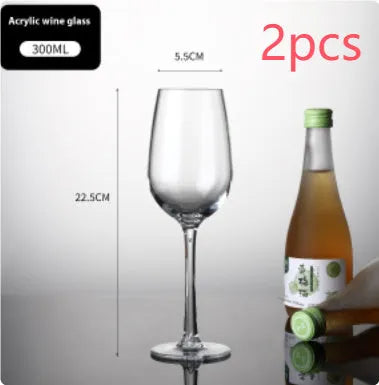 Clear PC acrylic red wine bottle for party catering in 300ml and 550ml sizes