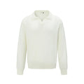 Loose bottoming shirt pullover in acrylic blend fabric, shown in black colour