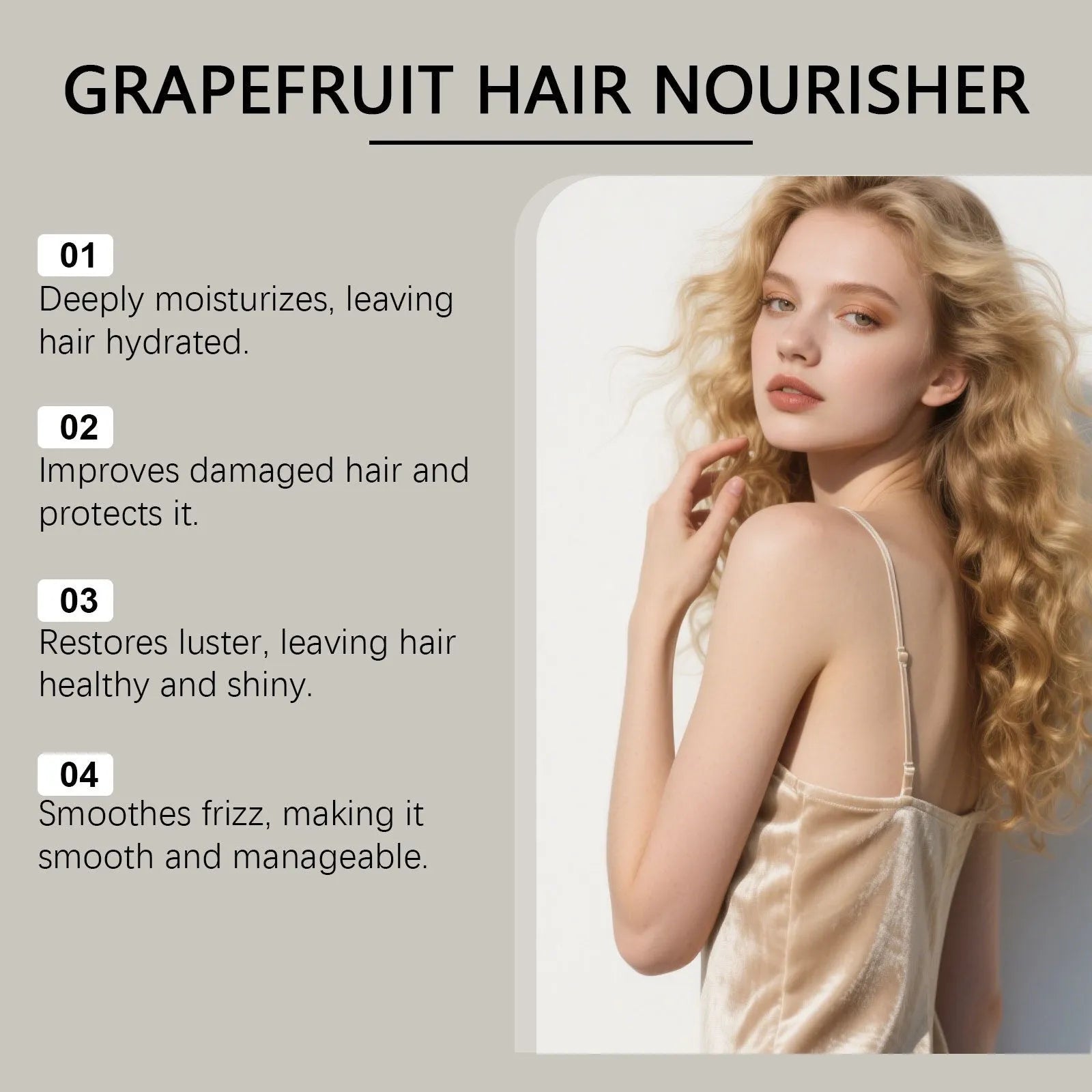 120ml grapefruit hair conditioner bottle with natural oils