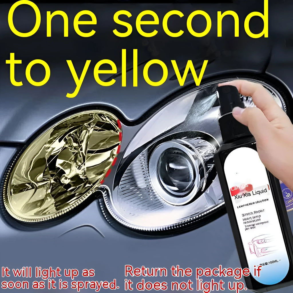 100ml bottle of car headlight restoration liquid for cloudy plastic lenses