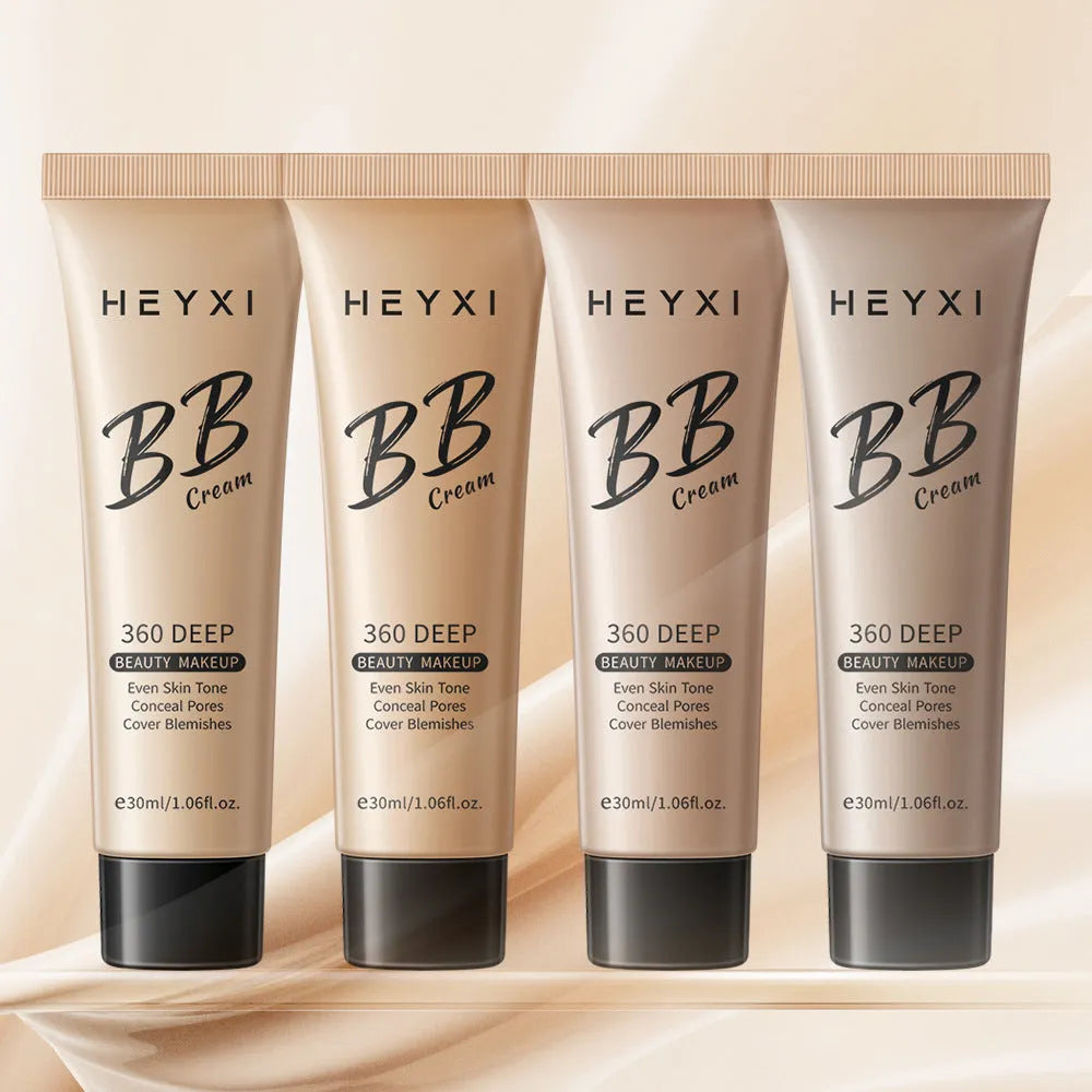 Waterproof sweat-proof BB cream in four colour shades 01 02 03 04