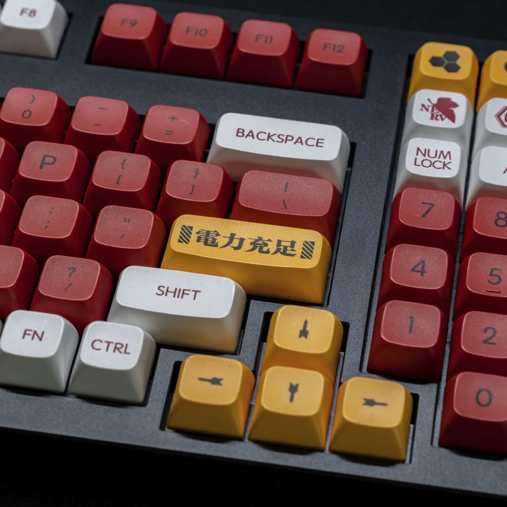 Boy and girl colour matching PBT keycap set for mechanical keyboards in pink and blue themes