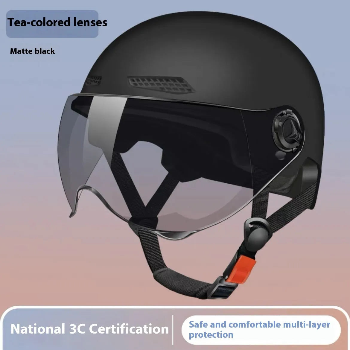 3C certified polypropylene motorcycle helmet for electric vehicle commuting in multiple colours