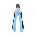 Blue heavy duty dog nail clippers with safety guard for large dogs with thick nails