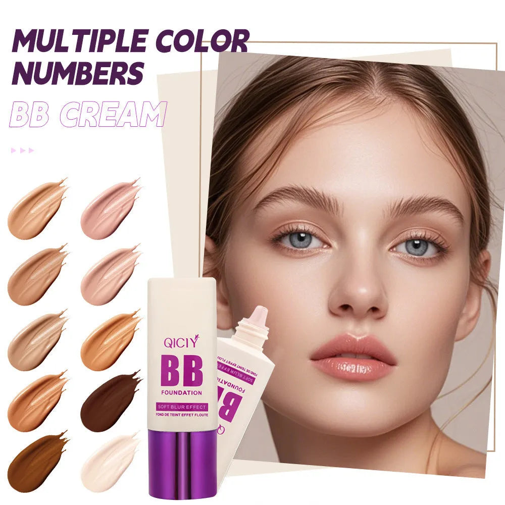 BB cream foundation concealer in a feeding bottle with ten shade options for brightening and repair.