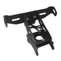 Black aluminium alloy rear licence plate bracket for Honda motorcycles on short tail modifications