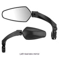 Black acrylic rearview mirror for mountain bike handlebars