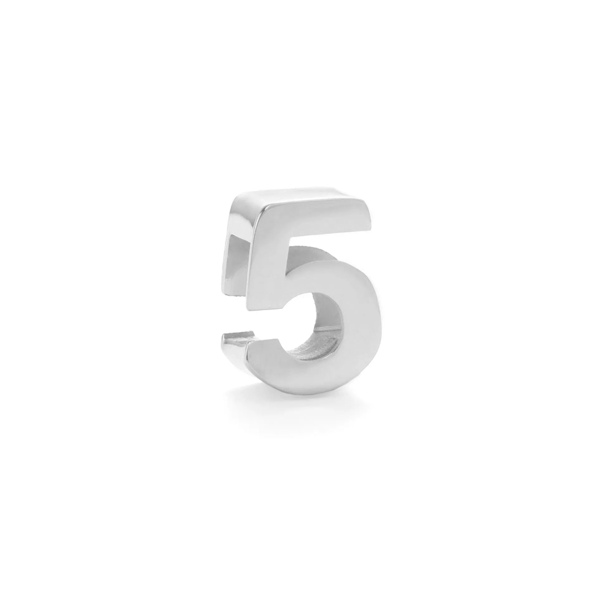 Titanium steel number and letter necklace with gold electroplated finish on grinding chain design