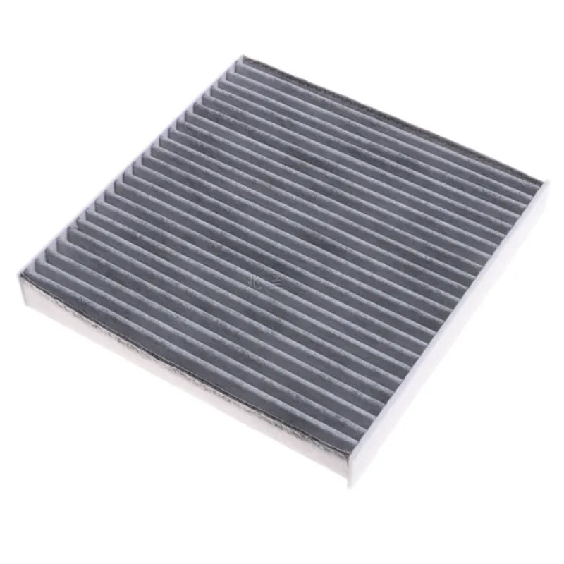 Grey grid-style car air conditioning filter element measuring 215x210x30mm for Geely vehicles