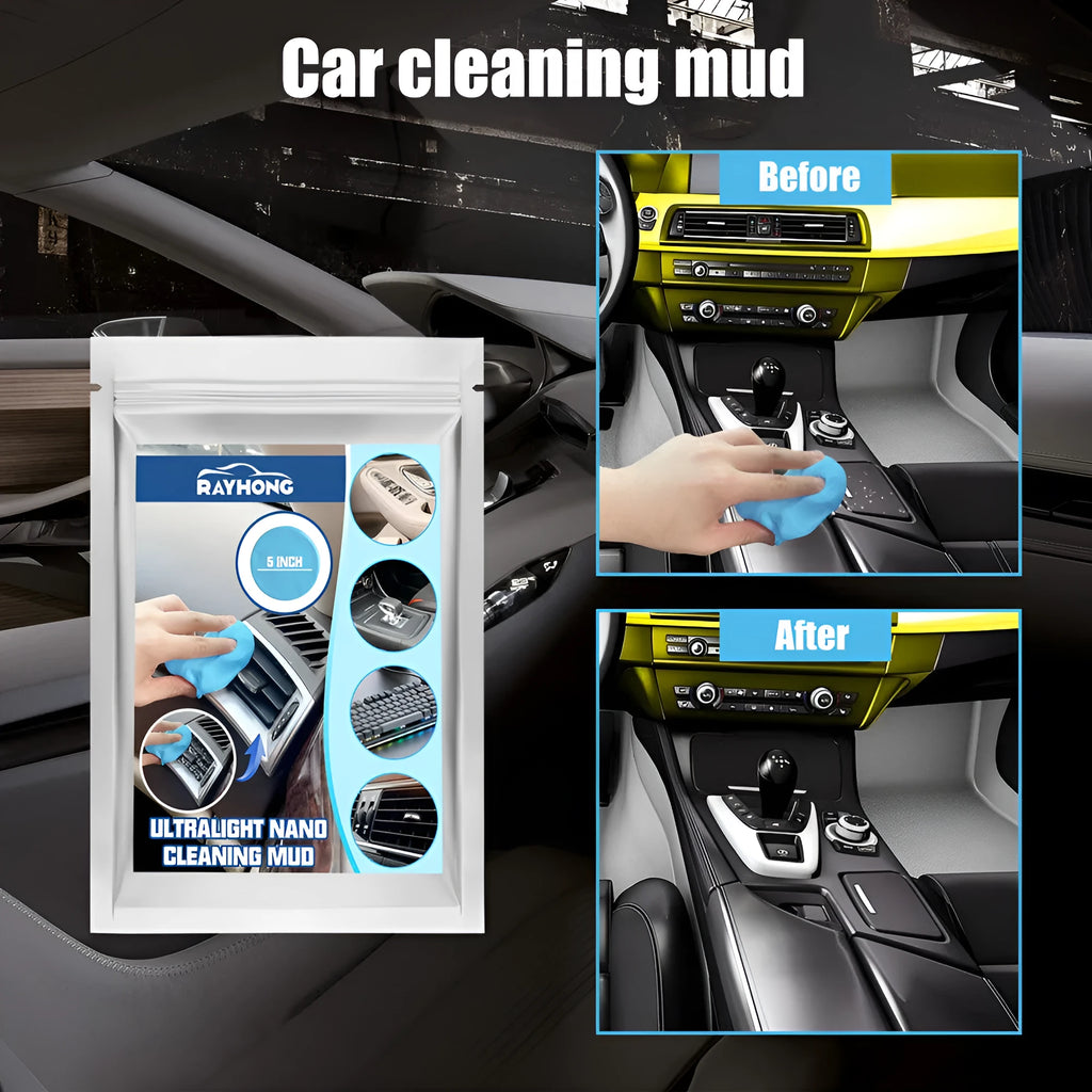 20g car cleaning mud for interior gap and vent dust removal measuring 15cm by 10cm