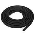 Black rubber sliding door seal strip for Toyota Hiace high roof van, 5 metres long.