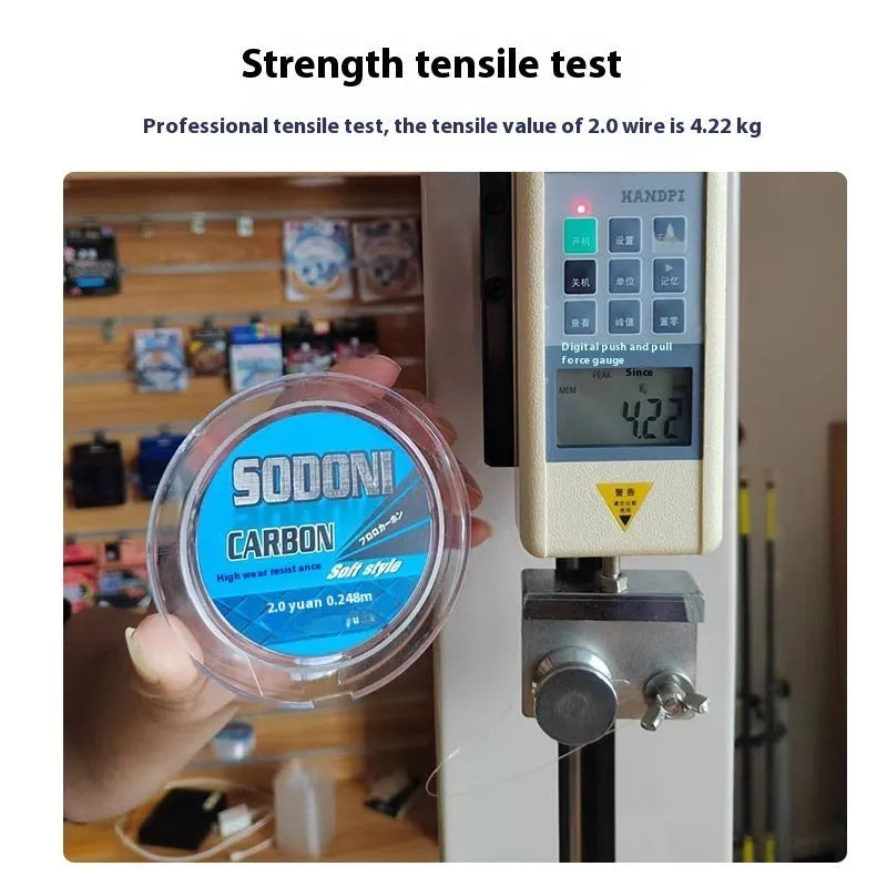 SODONI soft carbon fishing line full carbon 50m pack spool with line number options