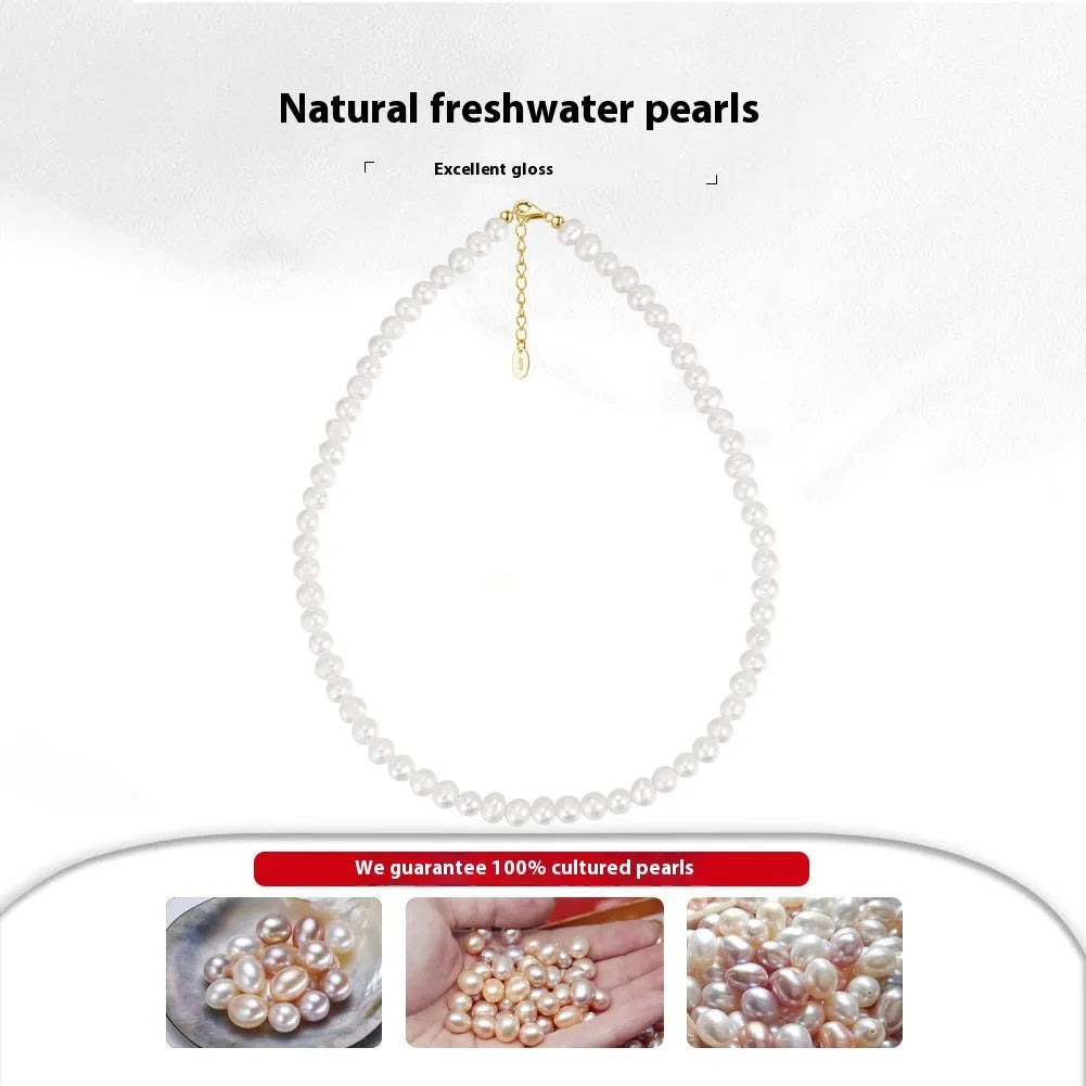 Women's silver adjustable necklace with a single natural freshwater pearl centre.